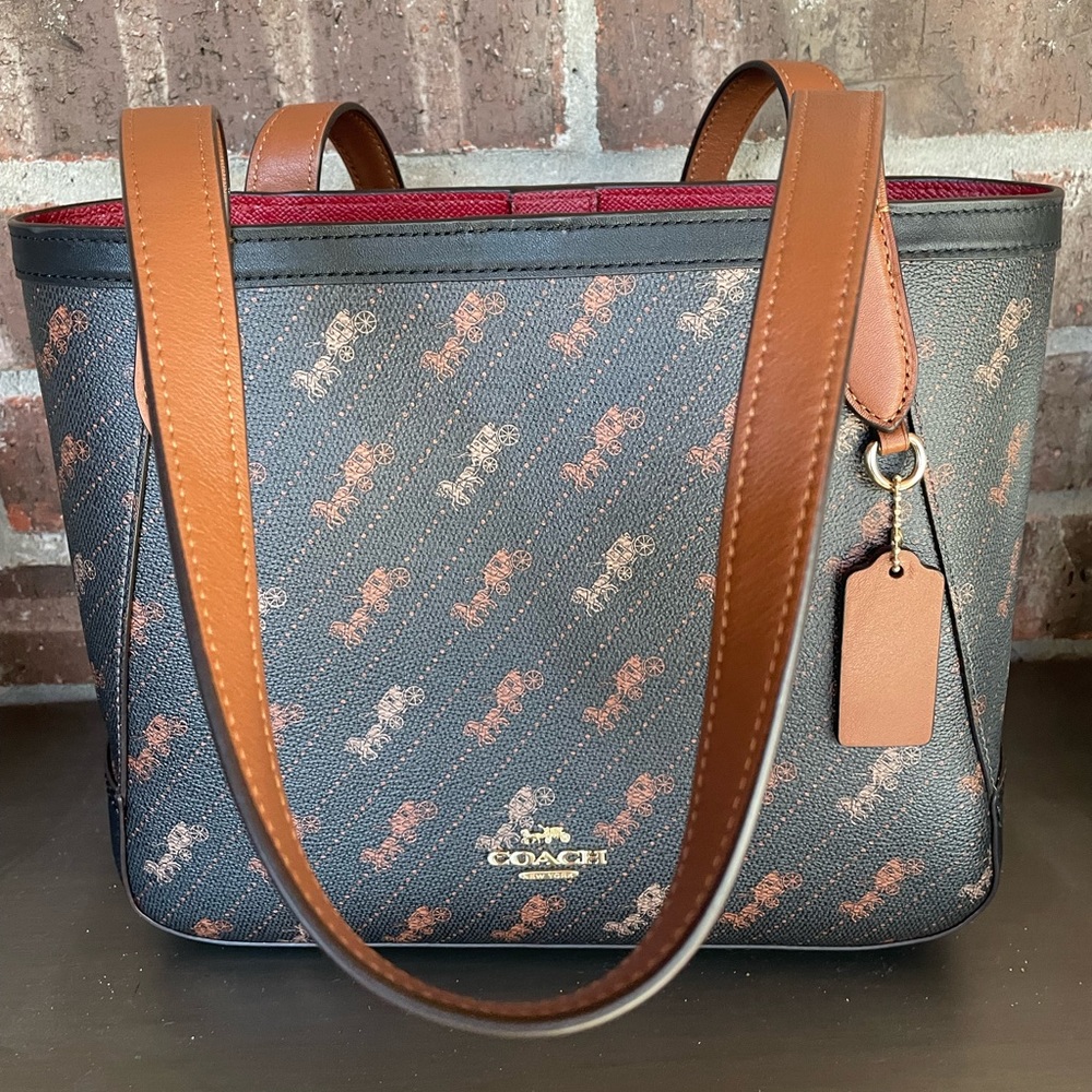 Coach Horse and Carriage 27 tote